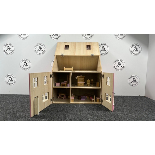 307 - Kids Doll House With Furniture