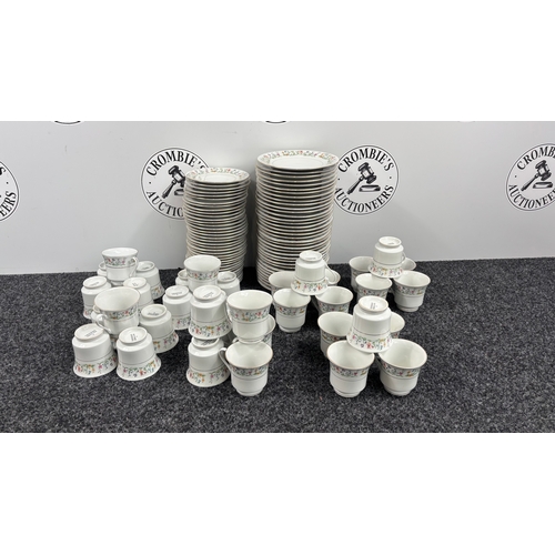 318 - Large Tea Set with Floral Design by Tienshan Porcelain