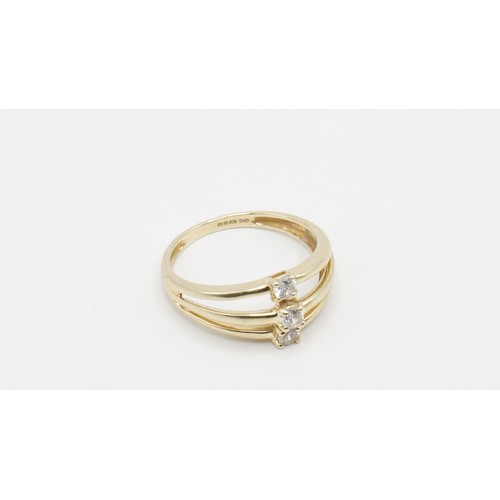 69 - 14ct Gold Ring 3.13g Size Q