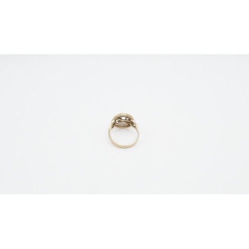 75 - 3.81g 9ct Gold Sea Scene Cutout Signet Ring Size O
