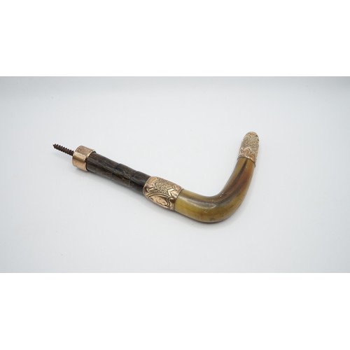 79 - 18ct Gold Plated And Bone Walking Stick Handle