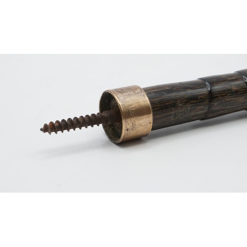 79 - 18ct Gold Plated And Bone Walking Stick Handle