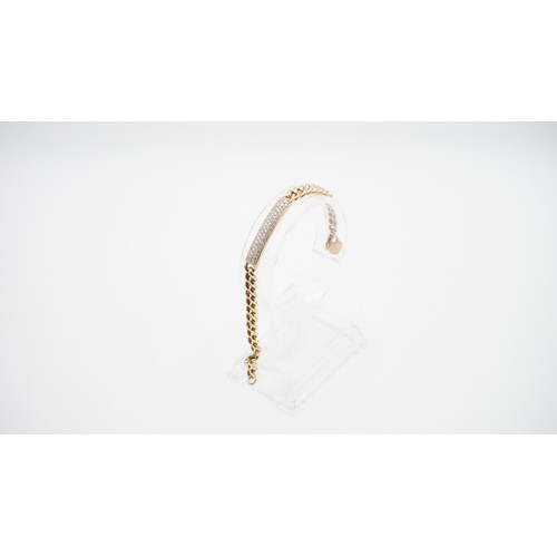 84 - 12.50g 18ct Rose Gold And 1ct Diamond Bracelet