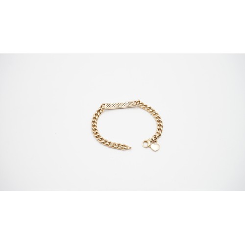84 - 12.50g 18ct Rose Gold And 1ct Diamond Bracelet