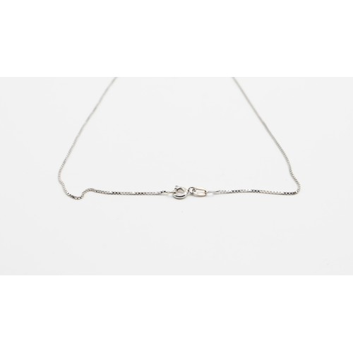 85 - 18ct White Gold and Diamond Necklace And Earring Set