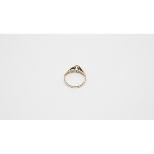 90 - 1.80g 9ct Gold And Diamond Ring Size J