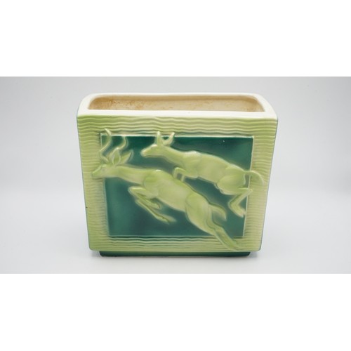 97 - Art Deco Leaping Deer Planter Vase.
Height: 6