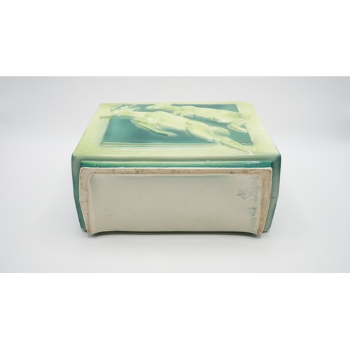 97 - Art Deco Leaping Deer Planter Vase.
Height: 6