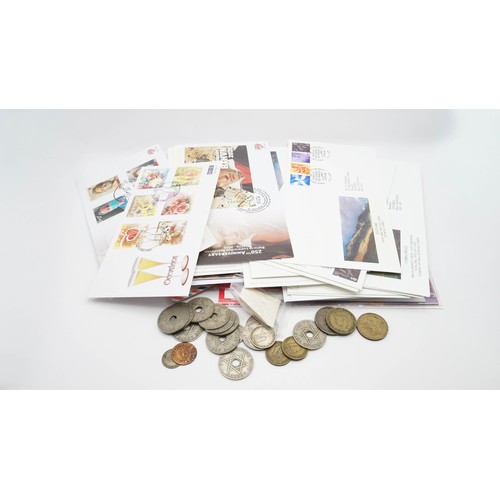 98 - Large Collection Of Stamps And Coins Including First Day Covers