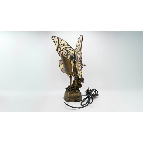 106 - Tiffany Style Fairy Angel Lamp