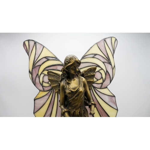 106 - Tiffany Style Fairy Angel Lamp