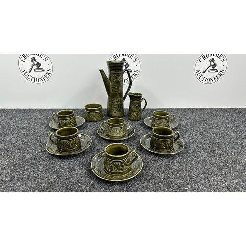 83 - Saxony Ellgreave Coffee Set For 6  