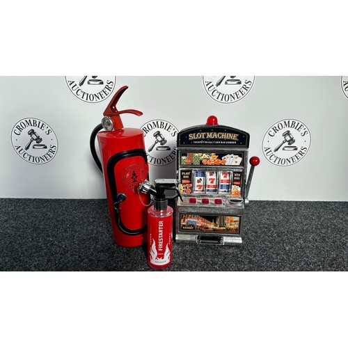 Tabletop Slot Machine, Novelty Fire Extinguisher Vodka