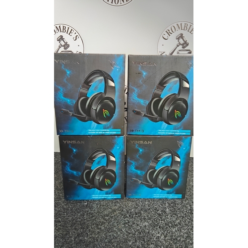 5 - 4 Pairs Of Yinsan TM-9 Gaming Headphones