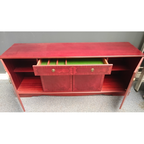 7 - Traditional Mahogany Finish 4 Door/ 1 Drawer Sideboard