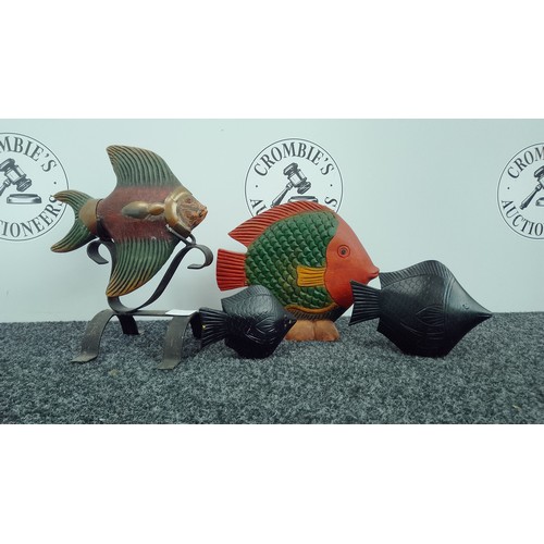 54 - 4 Decorative Fish Ornaments
