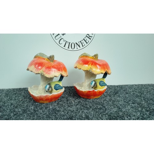55 - Pair Of Apples Being Eaten By A Bird