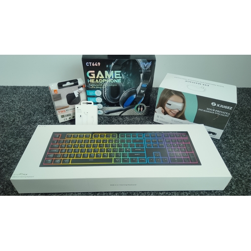 Tech Bundle Including Headphones & Keyboard