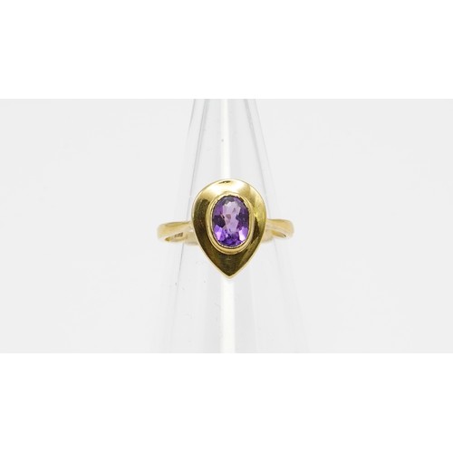 16 - 2.85g 9ct Gold & Gemstone Ring Size N