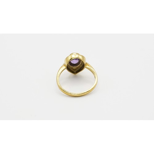 16 - 2.85g 9ct Gold & Gemstone Ring Size N
