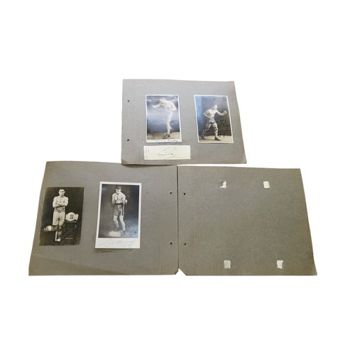 45 - Vintage Photographs of Boxers with Signatures