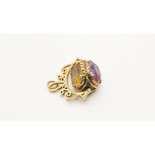 48 - 6.56g 9ct Gold Fob Pendant