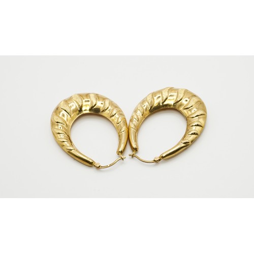 52 - 5.34g 9ct Gold Hoop Earings