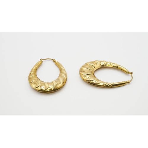 52 - 5.34g 9ct Gold Hoop Earings