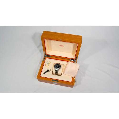 152 - Omega Speedmaster Racing Black Dial Chronograph 40mm Watch - With Original Bag, Box & Papers