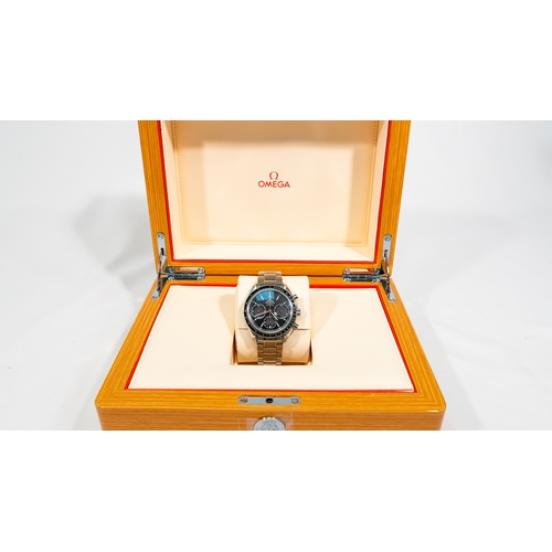 152 - Omega Speedmaster Racing Black Dial Chronograph 40mm Watch - With Original Bag, Box & Papers