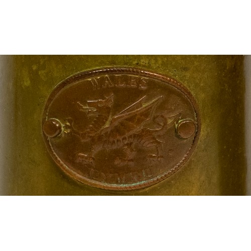 153 - Trio of Vintage Brass Miners Lamps – Phoenix Supply Wales, Hockley Ashington Colliery & Prince of Wa... 