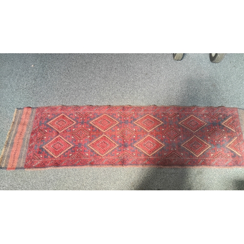 280 - Hand Knotted Woolen Oriental Rug Approx 237*62cm