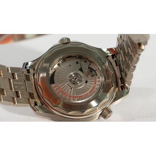 105 - OMEGA Seamaster Diver 300M 42mm Co-Axial Master Chronometer Automatic Men's Watch - As New Complete ... 