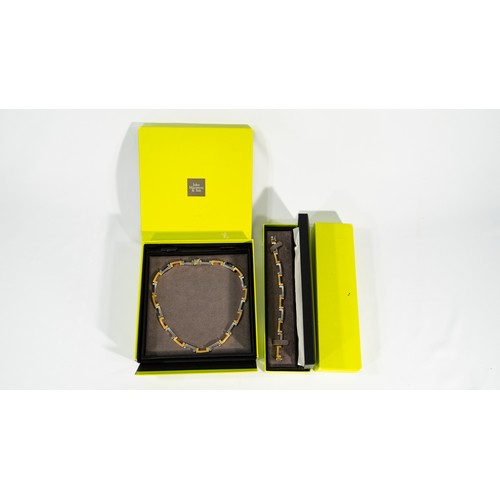 107 - 34.72g 9ct Gold Necklace & Bracelet Set