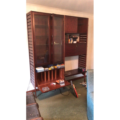 415 - Retro Style Ladderax Dark Wood Unit - Dismantled