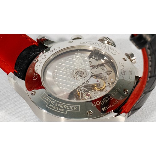 147 - Baume & Mercier Capeland Shelby Cobra Limited Edition Chronograph MOA10232 Watch, Box Set & Paperwor... 