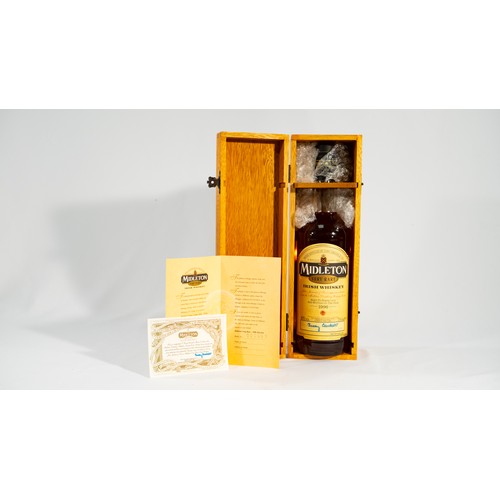Midleton Very Rare Irish Whiskey Bottled In 1996 In Wooden Case Bottle 0495 Signed Barry Crockett Master Distiller