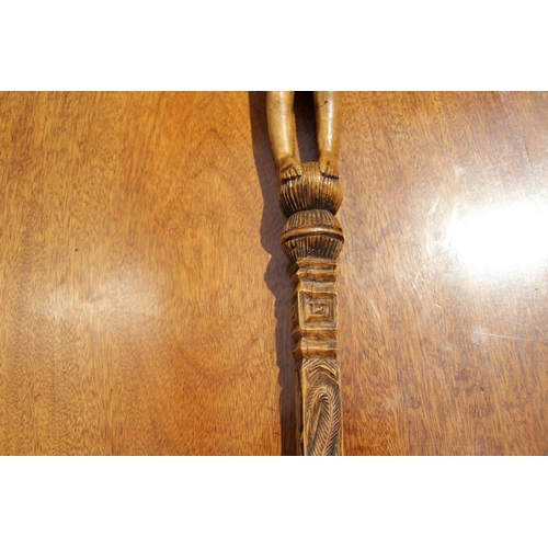 2104 - African: a West African figural walking stick.