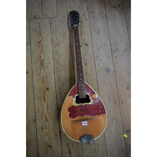 1870 - An eight string lute guitar.