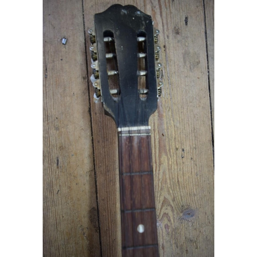 1870 - An eight string lute guitar.