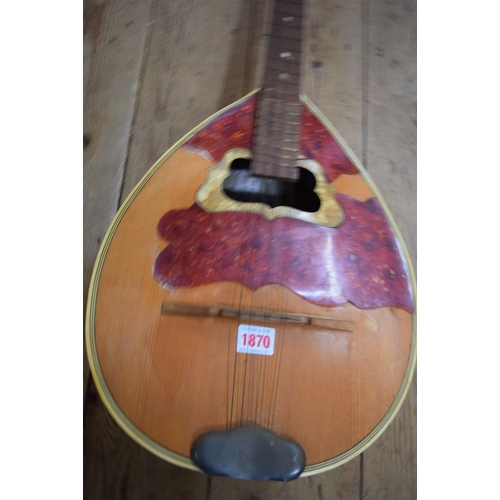 1870 - An eight string lute guitar.