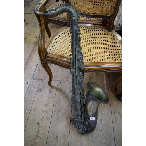 1871 - A plated saxophone, by Jerome Thibouville-Lamy.