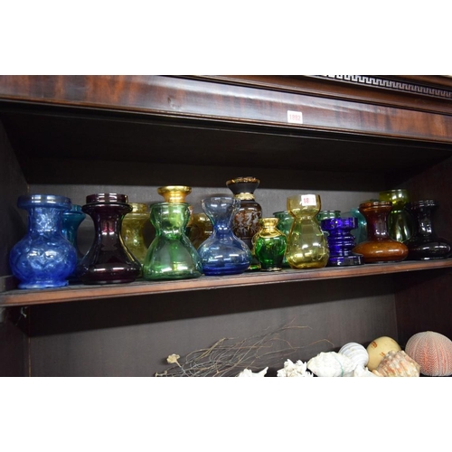 1883 - A collection of Continental coloured glass vases and similar.