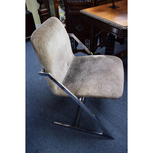 1951 - A pair of vintage Milo Baugham for DIA chrome 'Z' chairs.