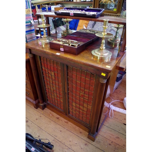 1886 - A 19th century rosewood chiffonier, 88cm wide.