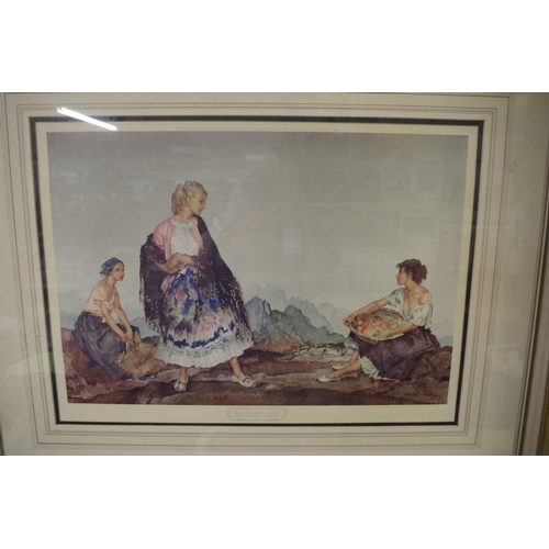 1755 - Sir William Russell Flint, 'The Silver Mirror', signed in pencil and blindstamped, colour print, I.2... 