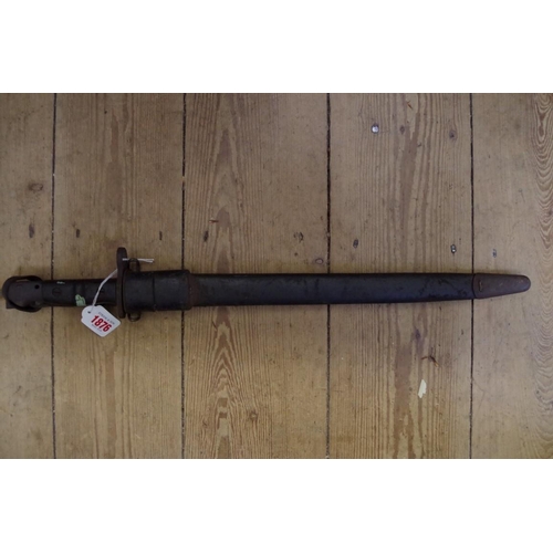 1876 - A US 1917 pattern bayonet and scabbard.