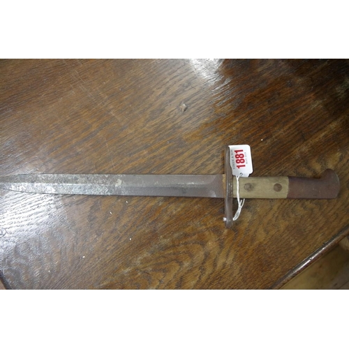 1881 - A Swiss model 1918 bayonet.