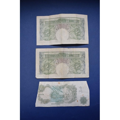 155 - Two Bank of England 'Beale' £1 notes; together with five other U.K bank notes and six foreign bank n... 