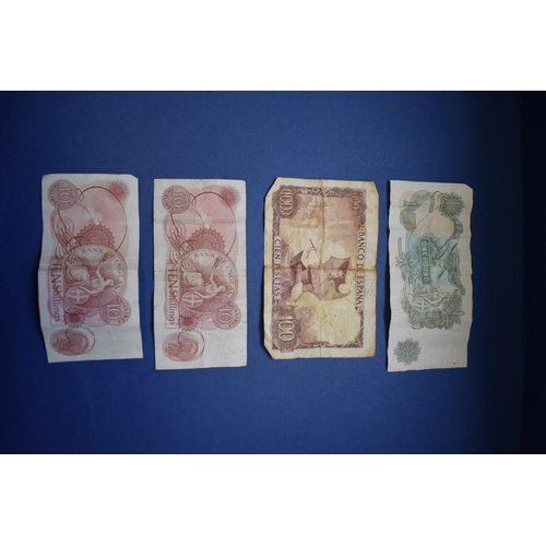 155 - Two Bank of England 'Beale' £1 notes; together with five other U.K bank notes and six foreign bank n... 